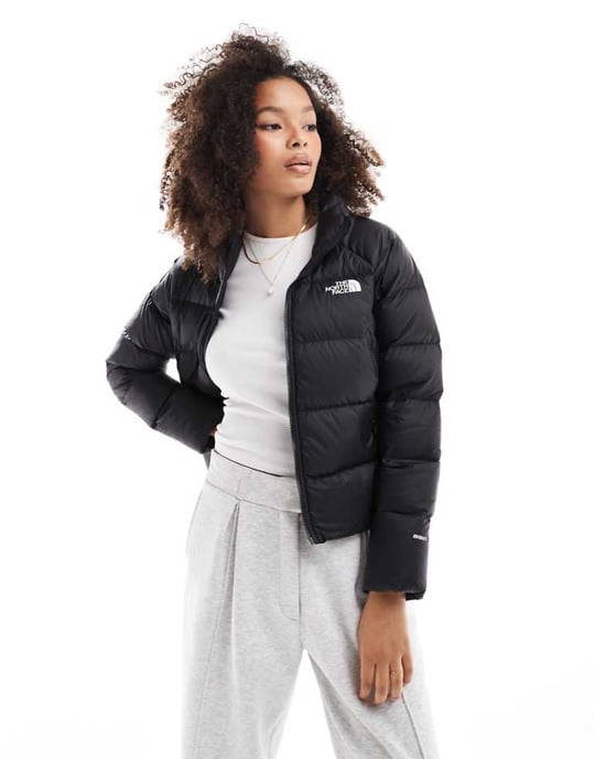The North Face Hyalite logotryckt puffjacka i svart - Image 1
