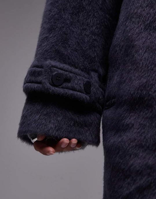 Topshop sjokåp i marinblå - Image 3