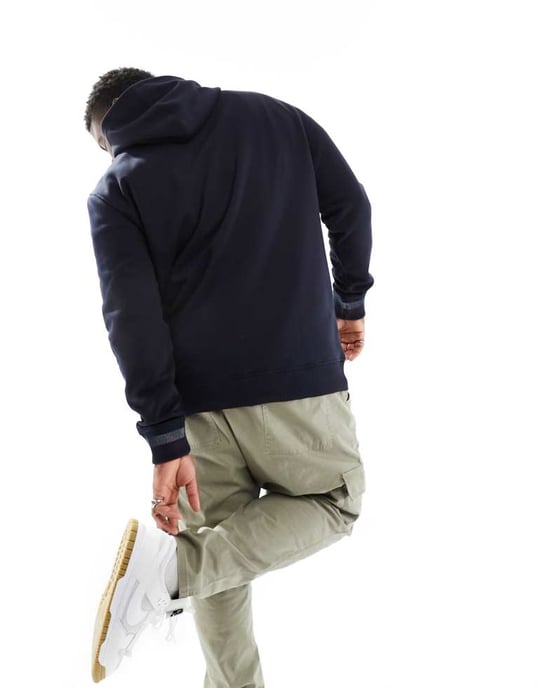 Tommy Hilfiger Big & Tall monotyp universitetshoodie i marinblå - Image 3