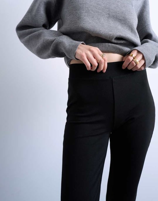 Topshop helsides tunga leggings i svart - Image 2