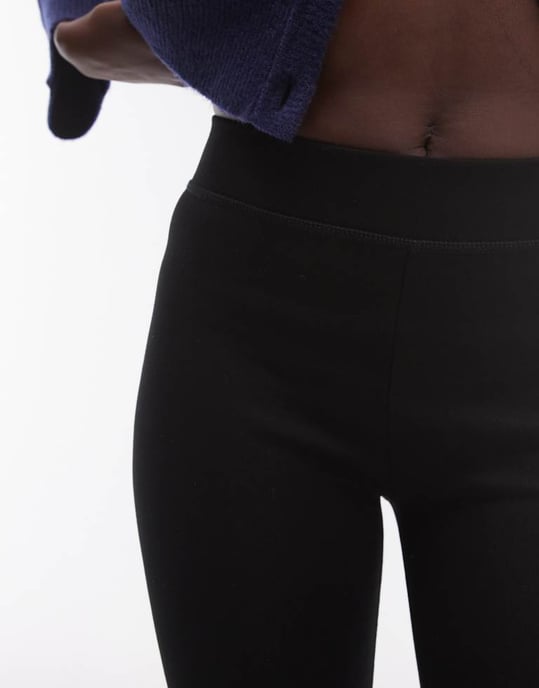 Topshop Tall hel längd tungviktsleggings i svart - Image 4
