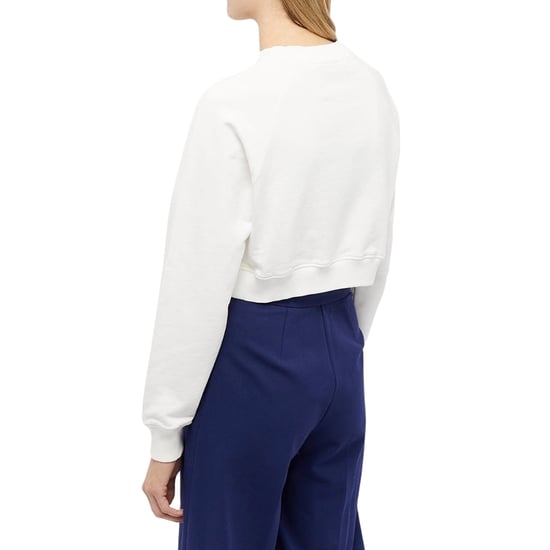 Casablanca Casa Clouds Cropped Witte Sweater Met Zeefdruk - Image 2