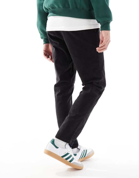 ASOS DESIGN byxa med tapered fit i kordfljät - Image 2