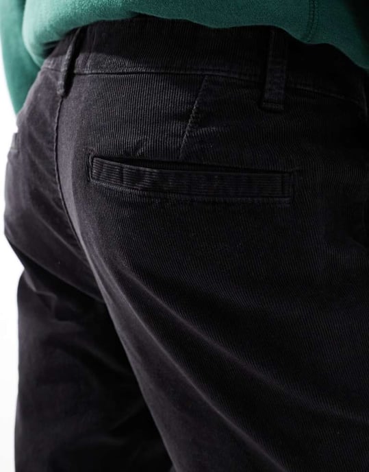 ASOS DESIGN byxa med tapered fit i kordfljät - Image 4