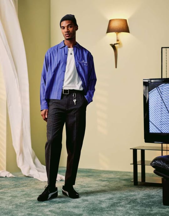 ASOS DESIGN smart överdimensionerade tapered byxor med framfåll i kolgrå borstad tyg - Image 2