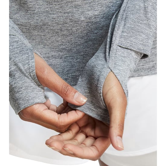 Nike Element 1/2 Zip Up Grijs Top Met Lange Mouwen - Image 3