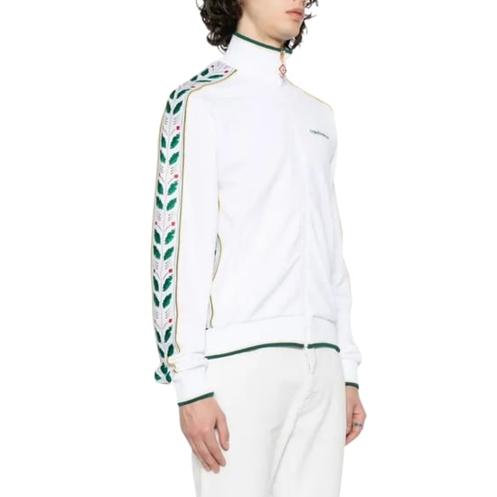 Casablanca Seasonal Laurel Track Top White Jackets - Image 3