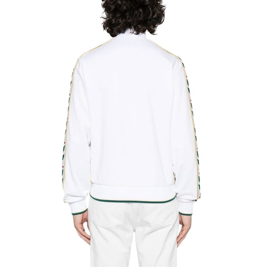 Casablanca Seasonal Laurel Track Top White Jackets - Image 4