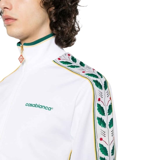 Casablanca Seasonal Laurel Track Top White Jackets - Image 5