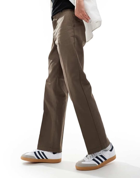 Dickies 874 straight leg trousers in mid brown - Image 3