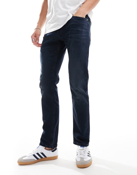 Tommy Jeans Scanton slim jeans i mörk denimtvätt - Image 3