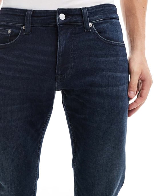 Tommy Jeans Scanton slim jeans i mörk denimtvätt - Image 4