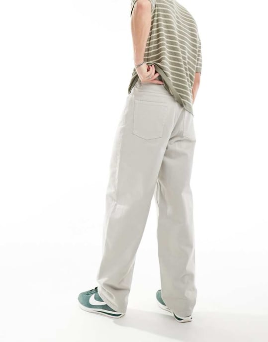 COLLUSION X001 antifit jeans i sten - Image 2