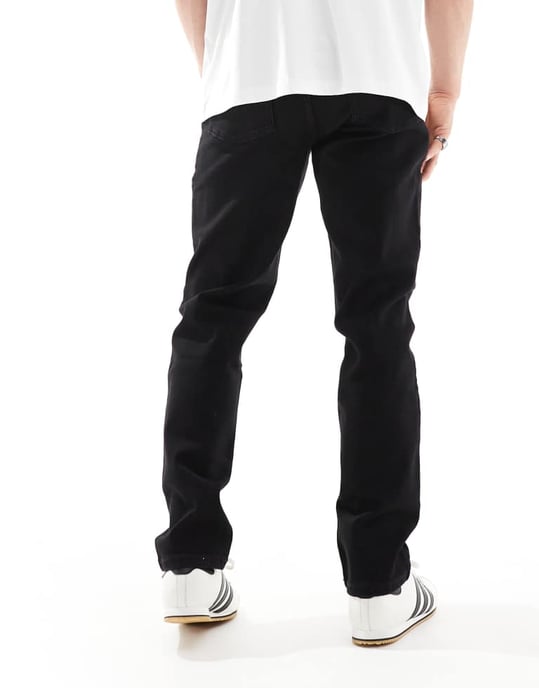 Farah Norwood lösa jeans i svart - Image 2