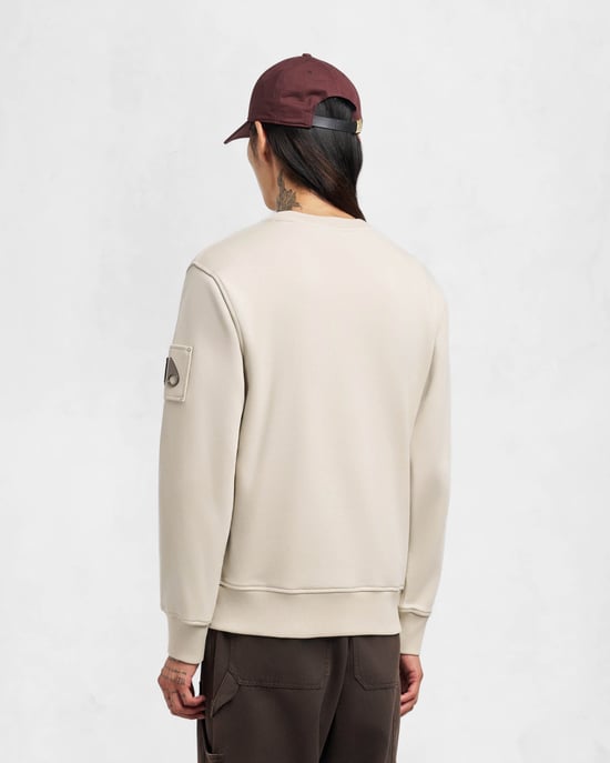 Hartsfield Crew Neck Sweatshirt in Ivory - Image 3