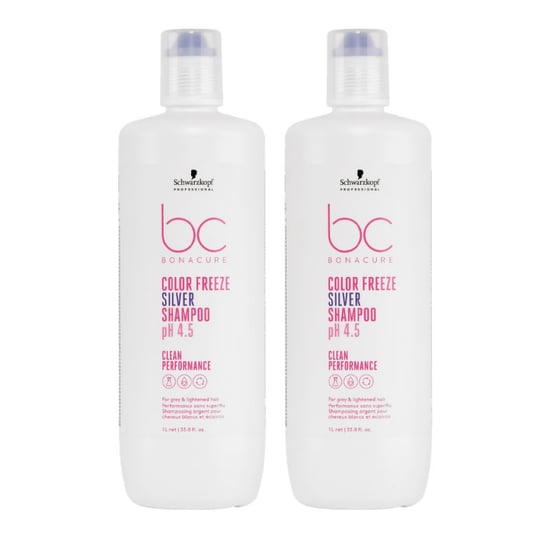 Schwarzkopf Professional Bc Bonacure Color Freeze Silver Shampoo 1000ml Double - Image 1