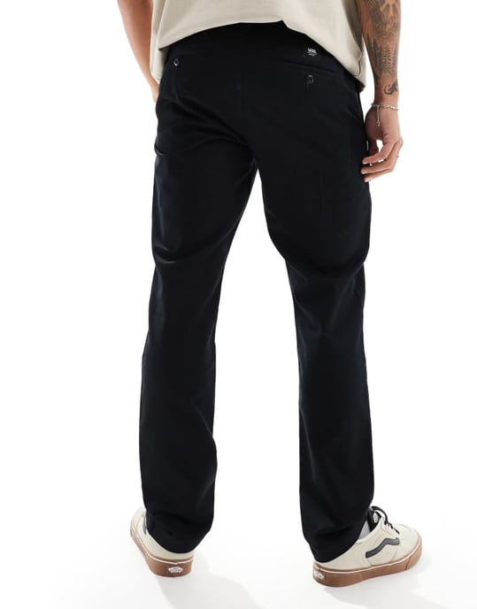 Vans autentiska avslappnade chinos slim fit byxor i svart - Image 2