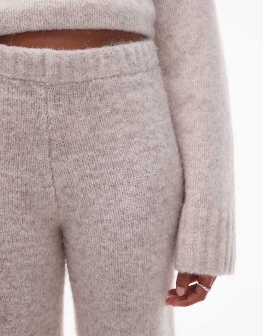 Topshop fluffiga byxor set i havre - Image 3