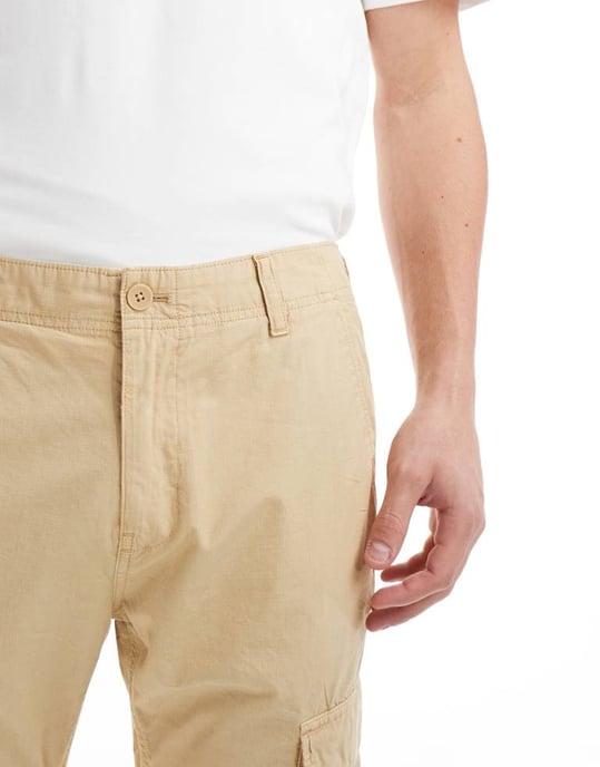 Tommy Jeans Ethan cargobyxor i beige - Image 2