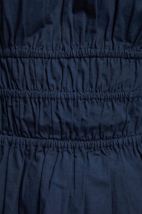 Shirred Cotton Balloon Sleeve Blouse - Image 3