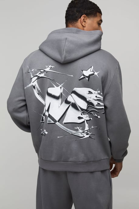 Oversized Graphic M Hooded Tracksuit - Image 3