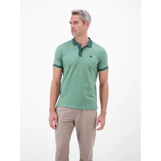 Lerros Heren polo 2633206 662 soft teal - Image 1