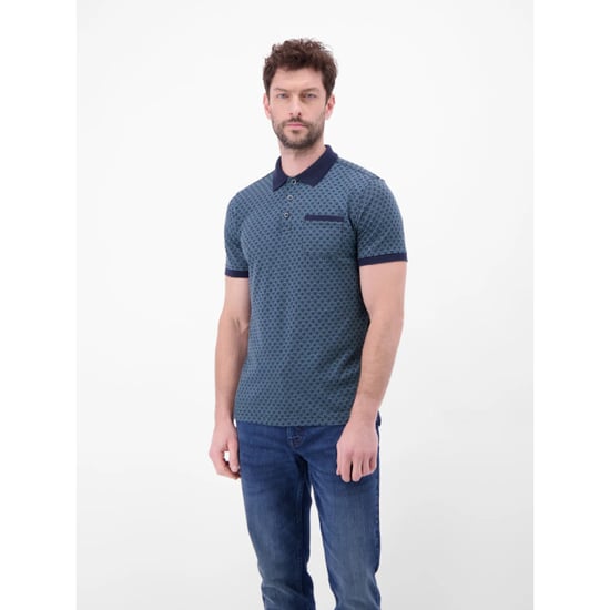 Lerros Heren polo 2633226 485 classic navy - Image 1
