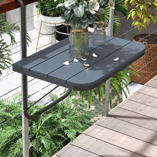 4goodz Balkon hangtafel inklapbaar in hoogte verstelbaar aluminium frame met - Image 4