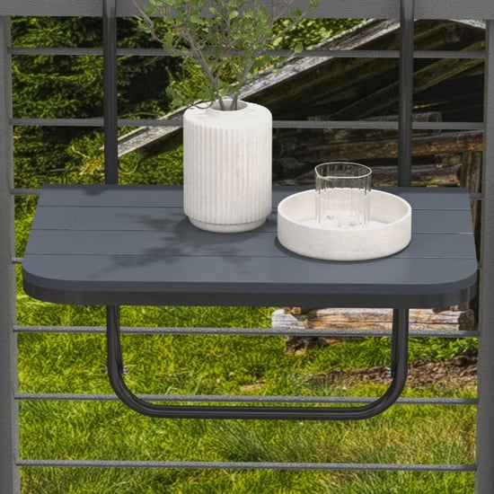 4goodz Balkon hangtafel inklapbaar in hoogte verstelbaar aluminium frame met - Image 6