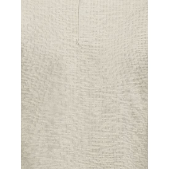 Only & Sons onskian life reg seersucker ss polo 22028694 silver lining - Image 5