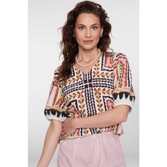 Geisha 63255-20 718 top ecru/pink/cactus - Image 1