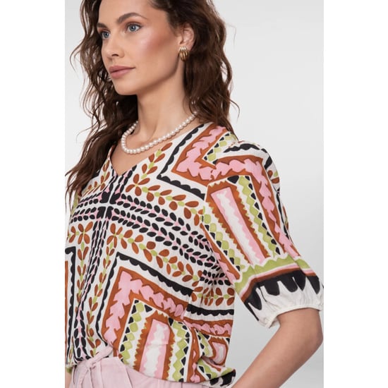 Geisha 63255-20 718 top ecru/pink/cactus - Image 6