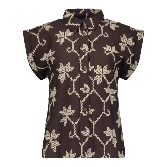 Geisha 63212-20 750 blouse chocolate brown/sand - Image 2