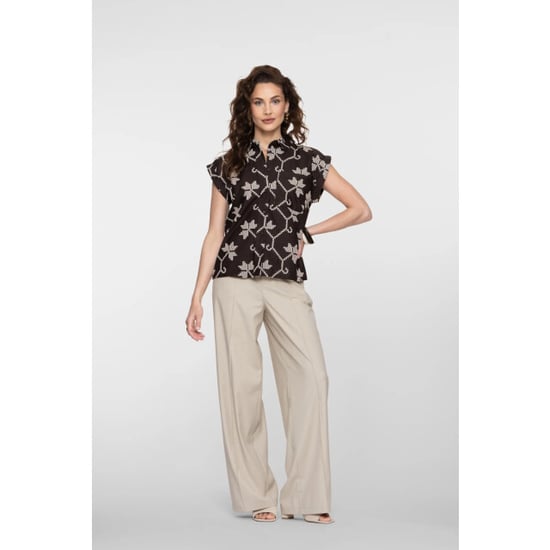 Geisha 63212-20 750 blouse chocolate brown/sand - Image 6