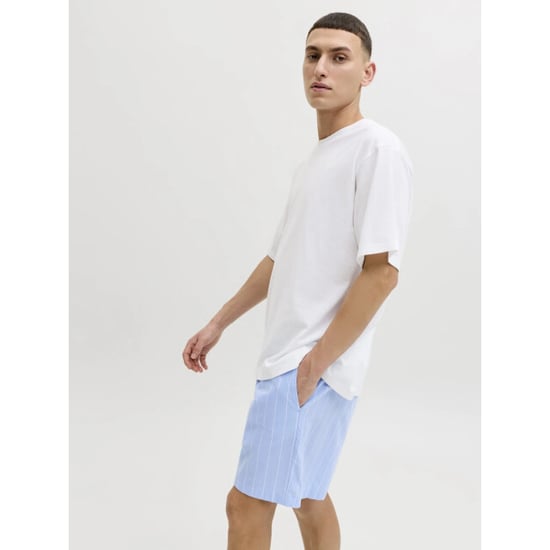 Jack & Jones Heren korte shortama pyjamaset jacflorence wit/lichtblauw - Image 2