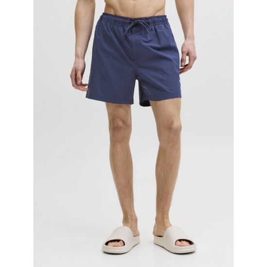 Jack & Jones Heren zwemshort jpstmaui tropic effen donker - Image 3