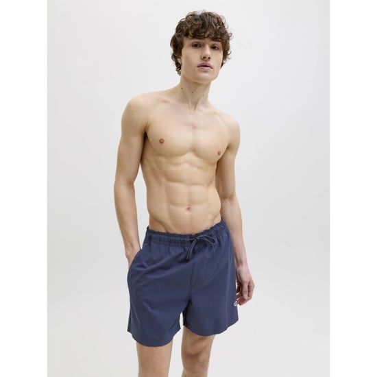 Jack & Jones Heren zwemshort jpstmaui tropic effen donker - Image 4