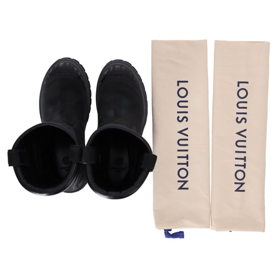 Louis Vuitton x Timberland Mid-Calf Boots in Black Leather - Image 6