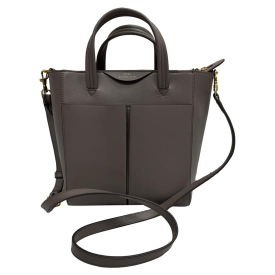 Anya Hindmarch Mini Nevis Tote Bag in Grey Calfskin Leather - Image 5