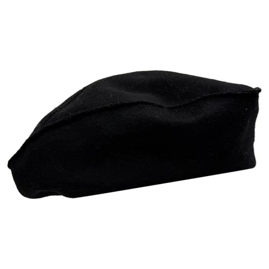 Dior Rooster-Embellished Beret Hat in Black Wool - Image 2