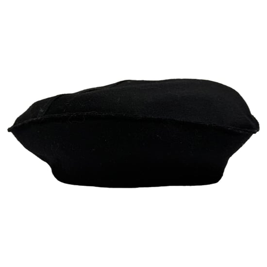 Dior Rooster-Embellished Beret Hat in Black Wool - Image 5