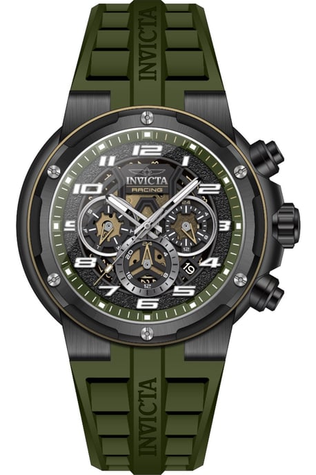 Invicta S1 Rally 50264 Heren Horloge - Quartz Uurwerk - Roestvrij Staal met zwarte Wijzerplaat - 49mm - Image 1