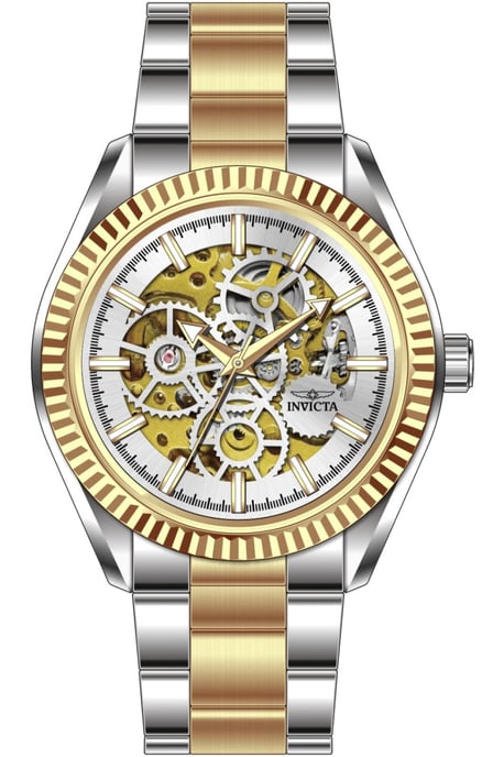 Invicta Objet D Art 69753 Heren Horloge - Automatisch Uurwerk - Roestvrij Staal met zilveren Wijzerplaat - 43mm - Image 1