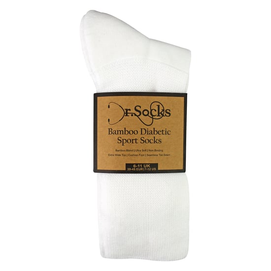 3 Pack Mens Diabetic Sport Socks | Breathable Non Binding Comfort Socks - Image 2