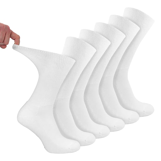 6 Pack Mens Diabetic Sport Socks | Breathable Non Binding Comfort Socks - Image 1