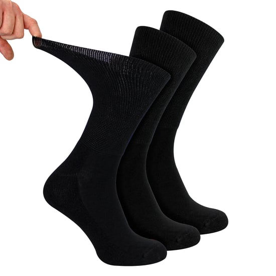 3 Pack Mens Diabetic Sport Socks | Breathable Non Binding Comfort Socks - Image 1