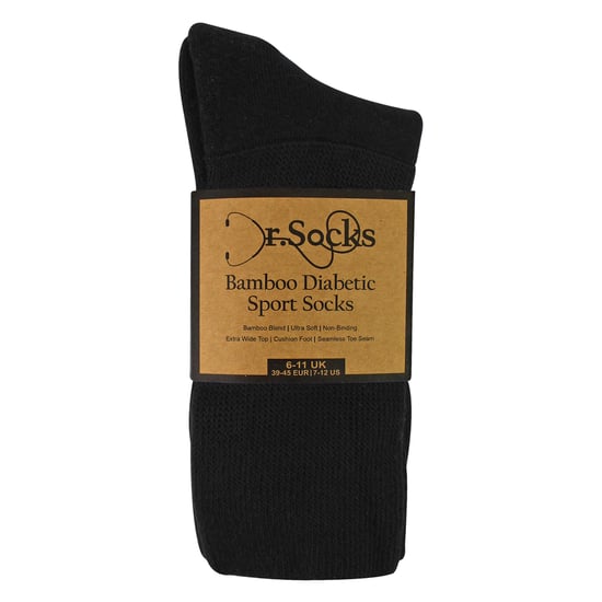 3 Pack Mens Diabetic Sport Socks | Breathable Non Binding Comfort Socks - Image 2