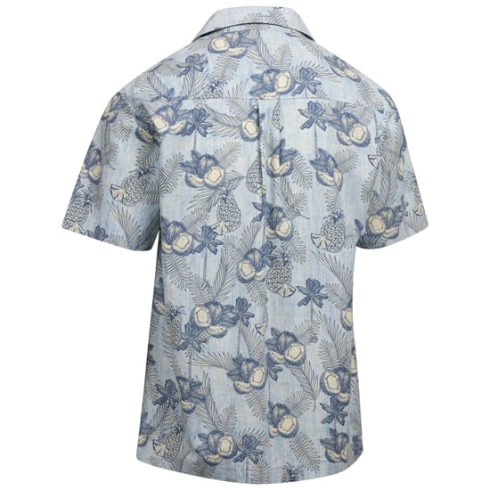 Trespass Mens Hart Printed Casual Shirt (Blue Haze) - Image 2