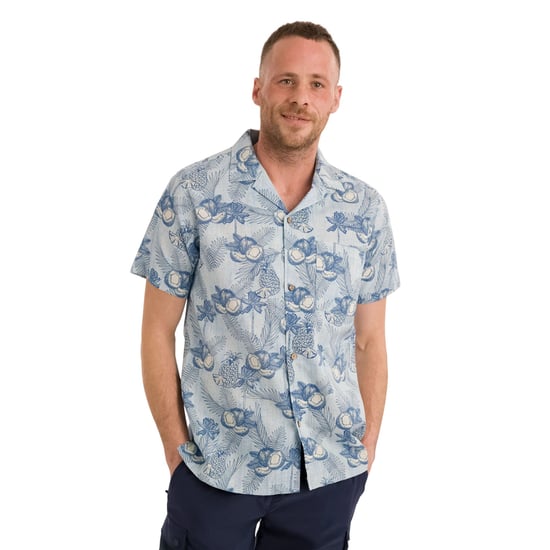 Trespass Mens Hart Printed Casual Shirt (Blue Haze) - Image 3