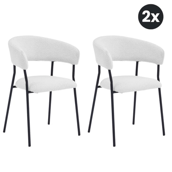 Multifurn 2x eetkamerstoel ava bouclé (set van 2) - Image 1